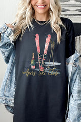 5000-E3187 Apres Ski Club Graphic Heavy Cotton Tee $9