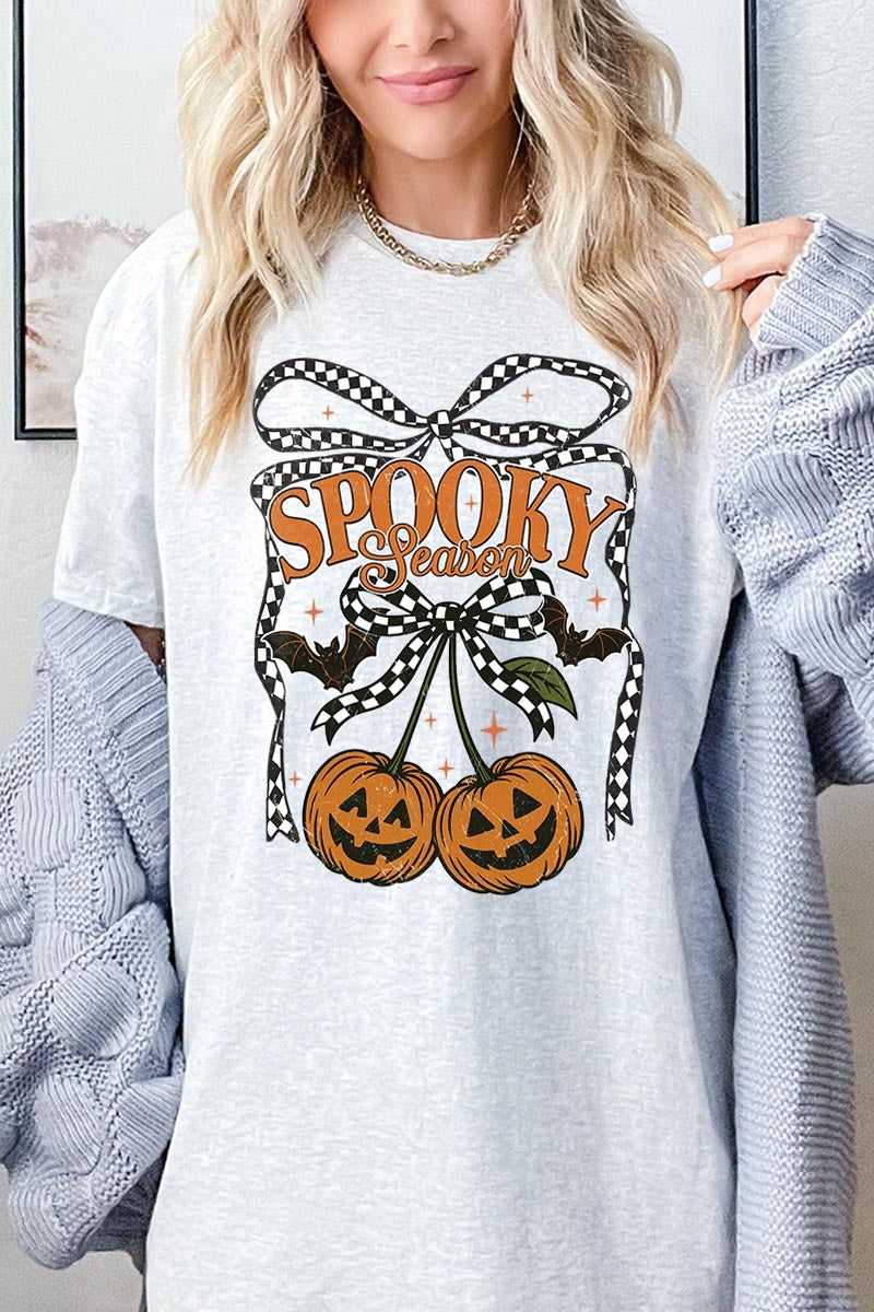 5000P-E3085 Pumpkin Cherries Graphic Plus Heavy Cotton Tee $12.75