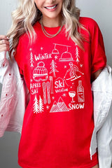 5000P-E3188 Ski Doodle Graphic Plus Heavy Cotton Tee $12.75