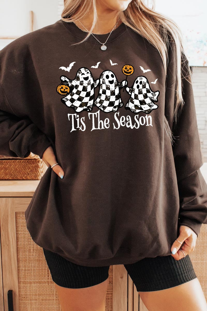 UL180P-E3124 Retro Ghosts Graphic Plus Sweatshirt $25