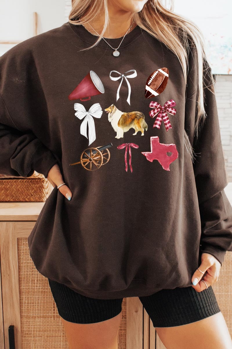 UL180-E3079 Texas Football Graphic Sweatshirt $20