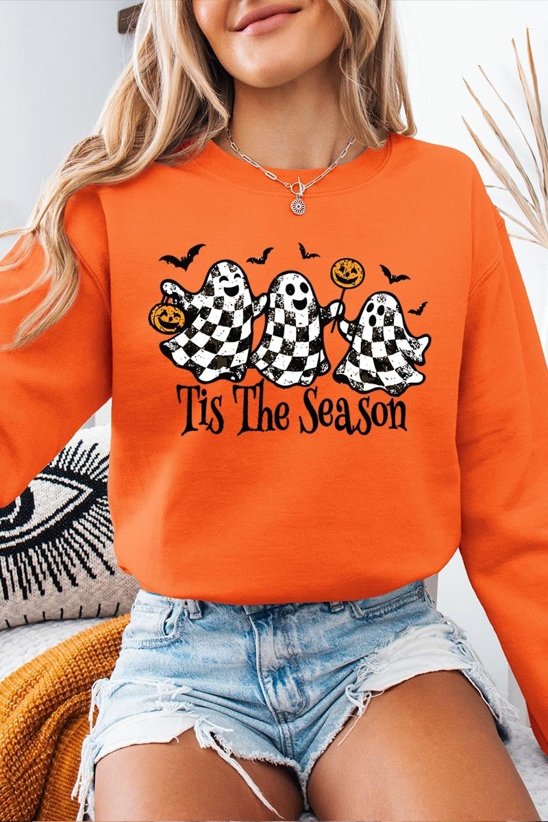 UL180P-E3124 Retro Ghosts Graphic Plus Sweatshirt $25