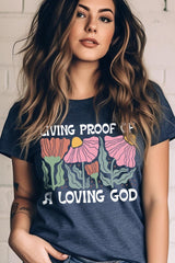 US3001P-E3066 Living Proof of a Loving God Graphic Plus Tee $16