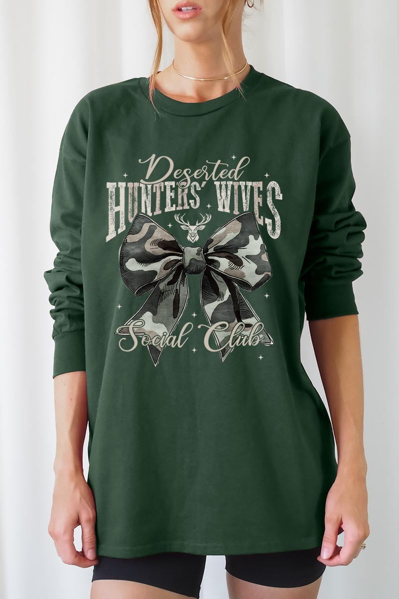 UL240P-E3193 Huntersu2019 Wives Social Club Graphic Plus Long Sleeve Tee $17