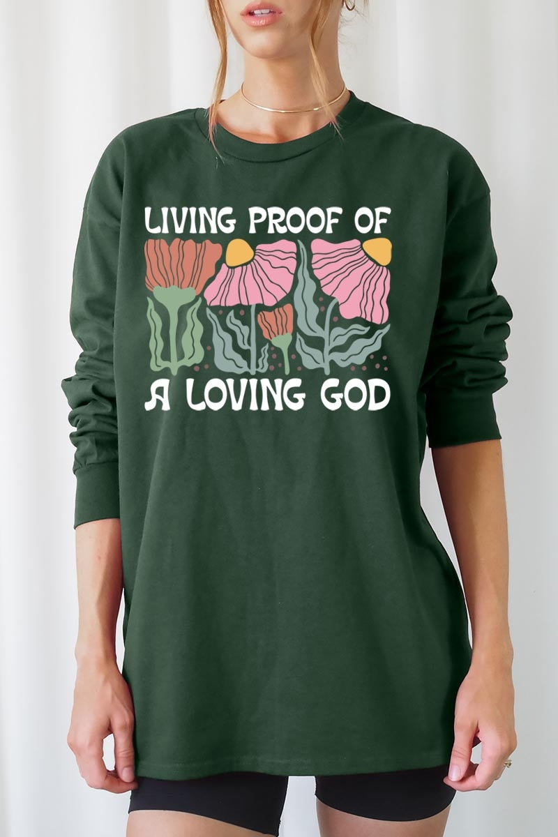 UL240-E3066 Living Proof of a Loving God Long Sleeve Tee $13.75