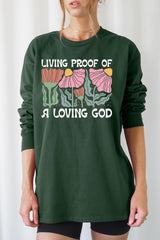 UL240-E3066 Living Proof of a Loving God Long Sleeve Tee $13.75