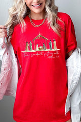 5000P-E3183 Nativity Gift Graphic Plus Heavy Cotton Tee $12.75