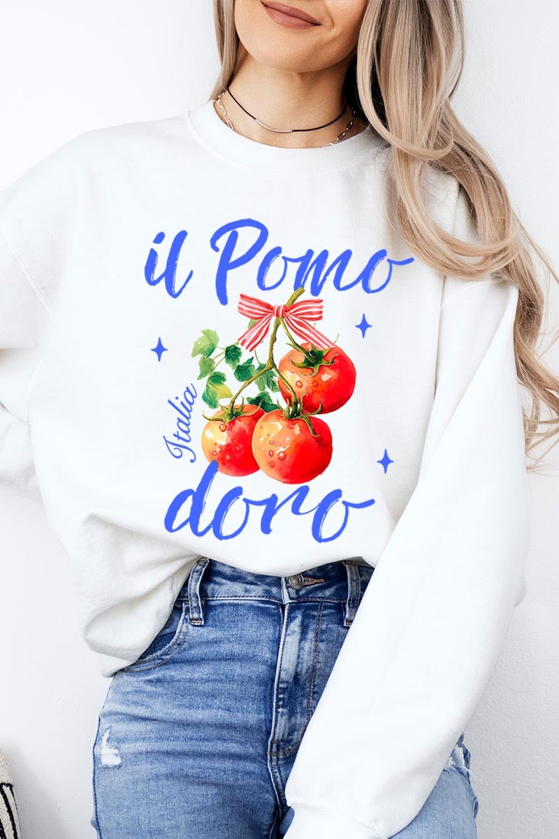 UL180-E3070 Il Pomodoro Tomato Art Graphic Sweatshirt $20