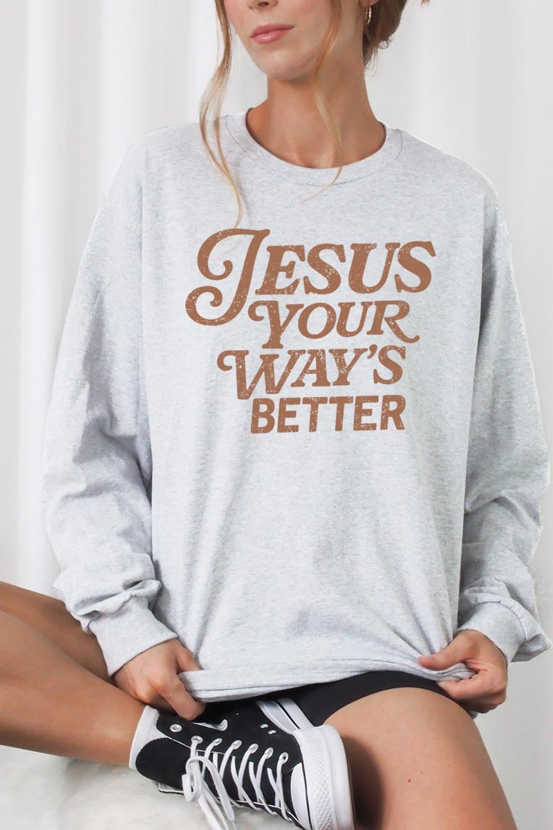 UL240P-E3114 Christian Graphic Plus Long Sleeve Tee $17