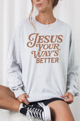 UL240-E3114 Christian Graphic Long Sleeve Tee $13.75