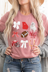 US3001P-E3080 Georgia Football Graphic Plus Tee $16