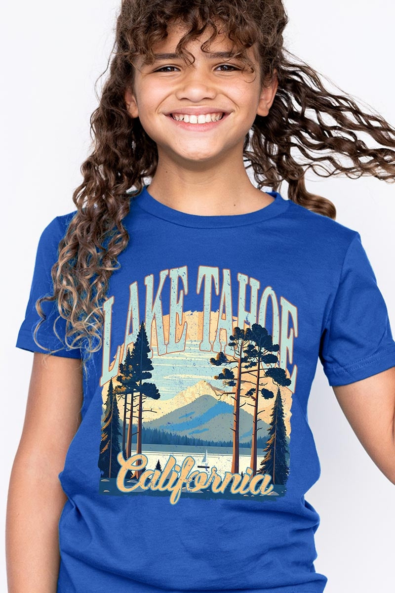 US3001Y-E3059Z Lake Tahoe Kids Graphic Tee $11