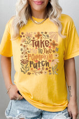 5000P-E3136 Take Me To The Pumpkin Patch Plus Heavy Cotton Tee $12.75