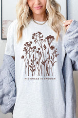 5000-E3146 Christian Wildflower Graphic Heavy Cotton Tee $9