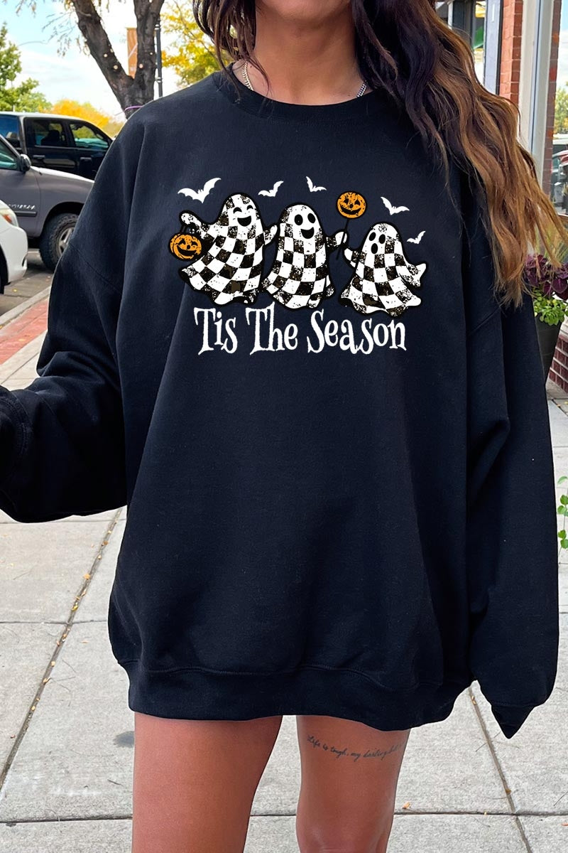 UL180P-E3124 Retro Ghosts Graphic Plus Sweatshirt $25