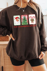 UL180P-E3201 Most Wonderful Time Graphic Plus Sweatshirt $25