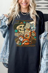 5000P-E3096 Vintage Western Collage Plus Heavy Cotton Tee $12.75