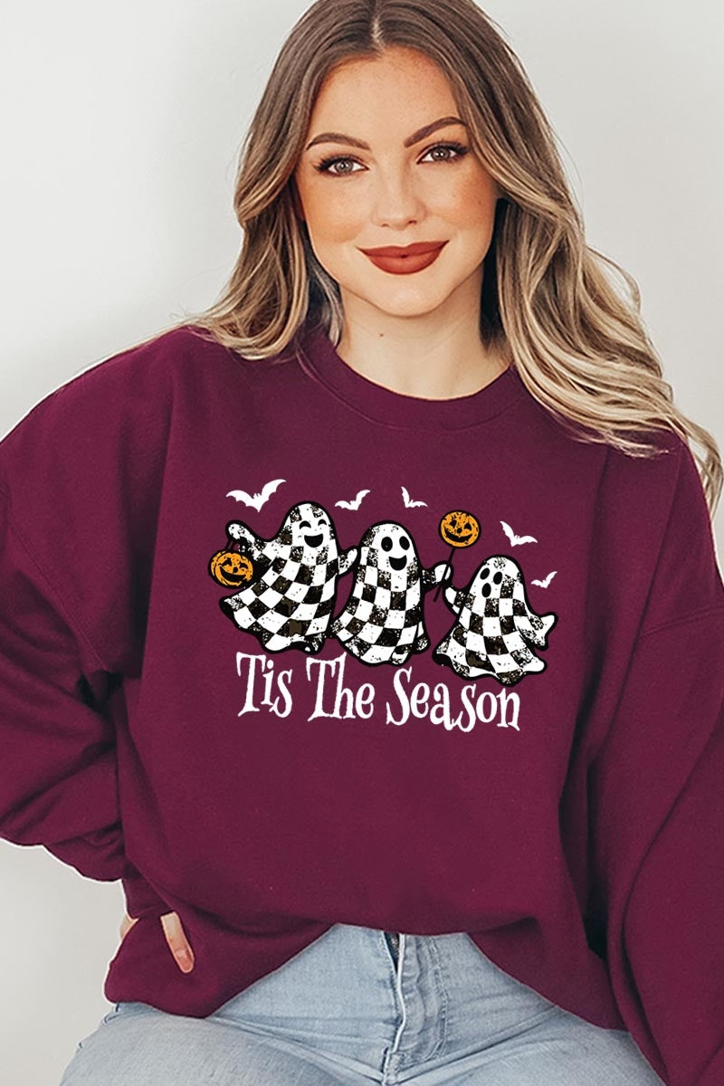UL180P-E3124 Retro Ghosts Graphic Plus Sweatshirt $25