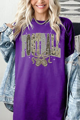 5000-E3132 Camo Football Graphic Heavy Cotton Tee $9