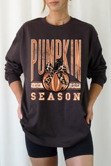 UL240P-E3145 Pumpkin Season Graphic Plus Long Sleeve Tee $17