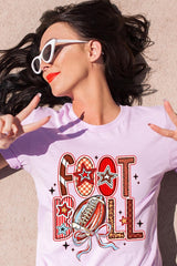 US3001-E3053 Brushstroke Football Graphic Tee $12.5