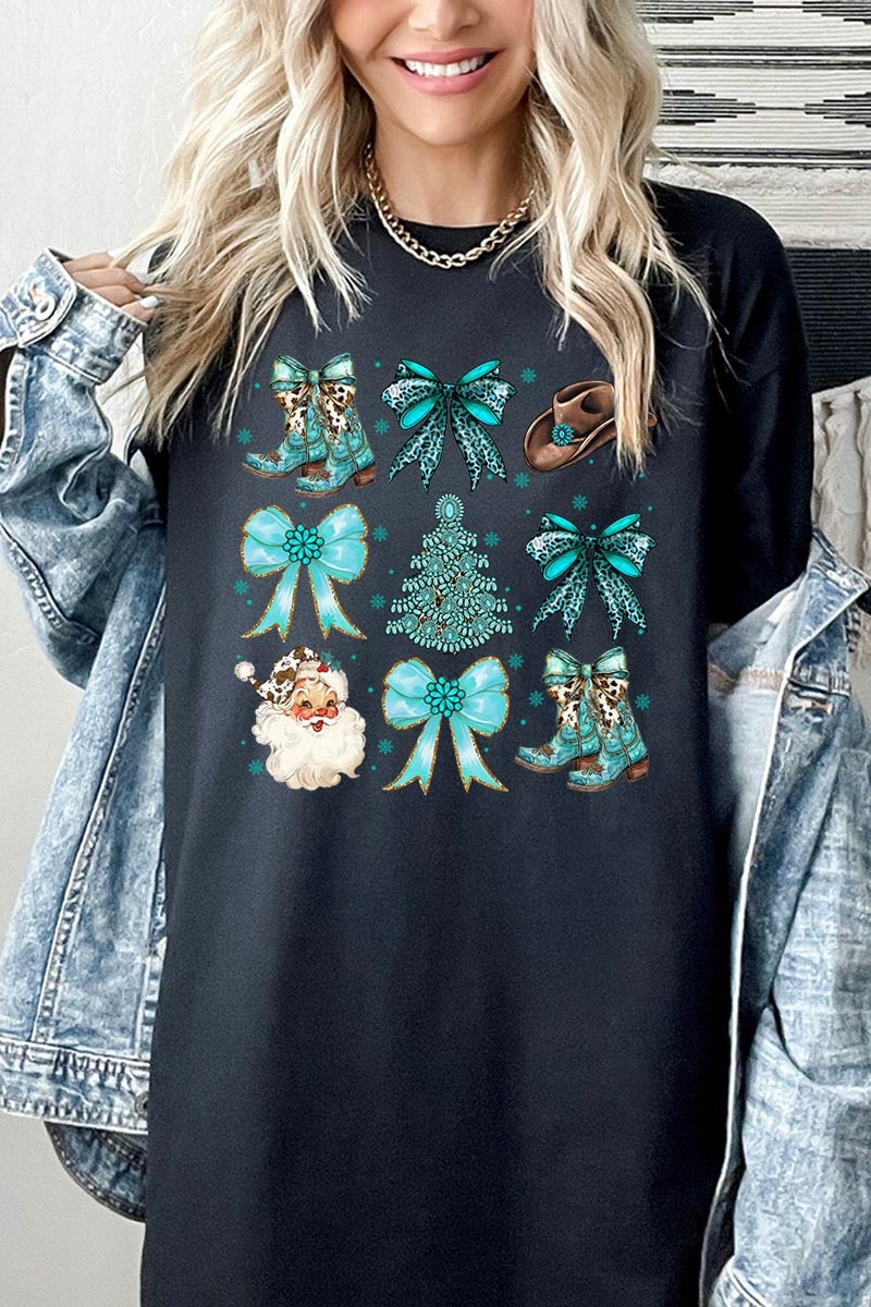 5000P-E3180 Western Christmas Graphic Plus Heavy Cotton Tee $12.75