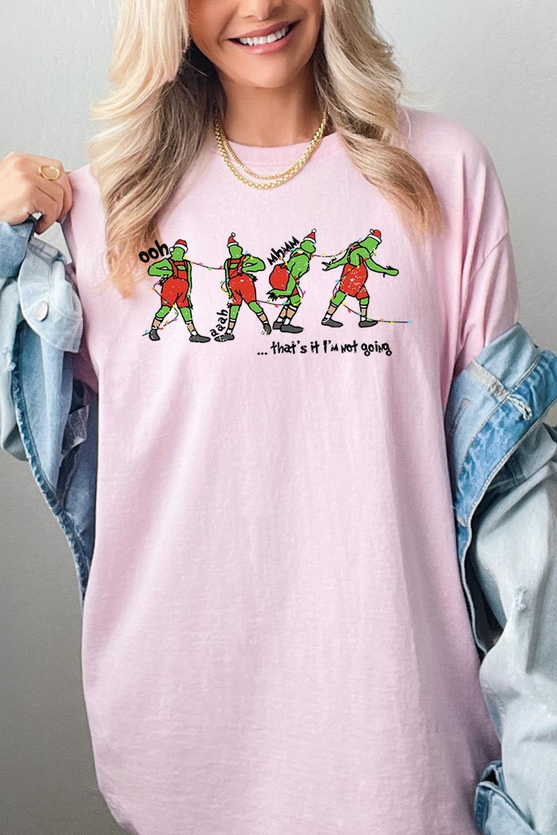 5000-E3203 Grinch Funny Christmas Graphic Heavy Cotton Tee $9