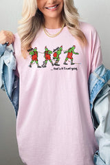 5000P-E3203 Grinch Dance Funny Christmas Graphic Plus Heavy Cotton Tee $12.75