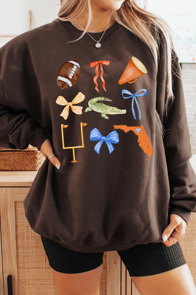 UL180P-E3078 Florida Football Graphic Plus Sweatshirt $25