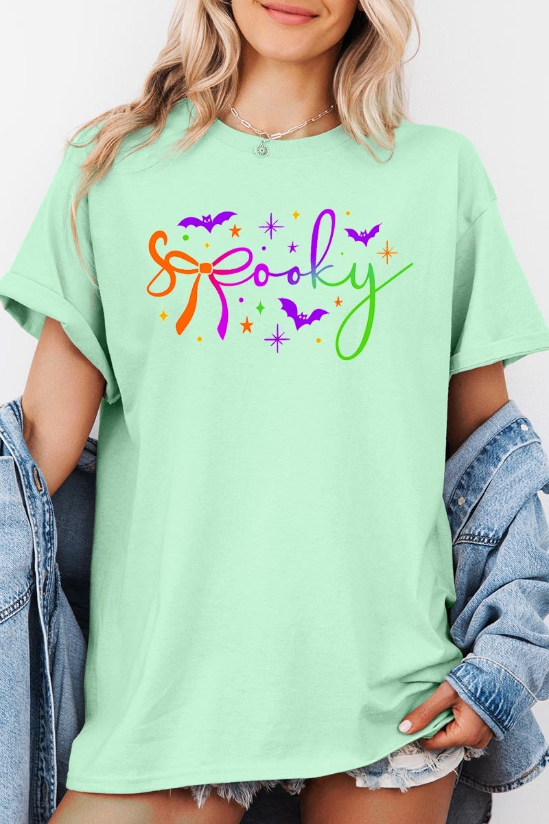 5000P-E3109 Spooky Halloween Graphic Plus Heavy Cotton Tee $12.75