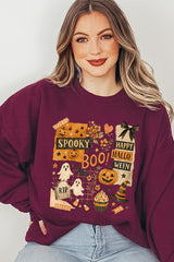 UL180-E3084 Halloween collage Graphic Sweatshirt $20