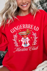 UL180-E3216 Gingerbread Martini Club Graphic Sweatshirt $20