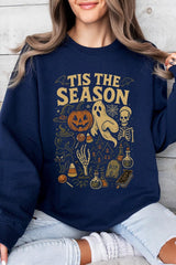 UL180-E3125 Tis The Season Halloween Graphic Sweatshirt $20