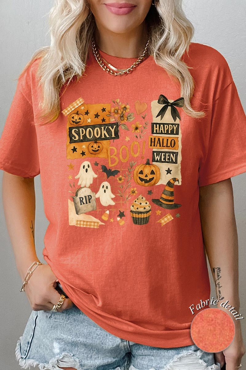 5000P-E3084 Halloween collage Graphic Plus Heavy Cotton Tee $12.75