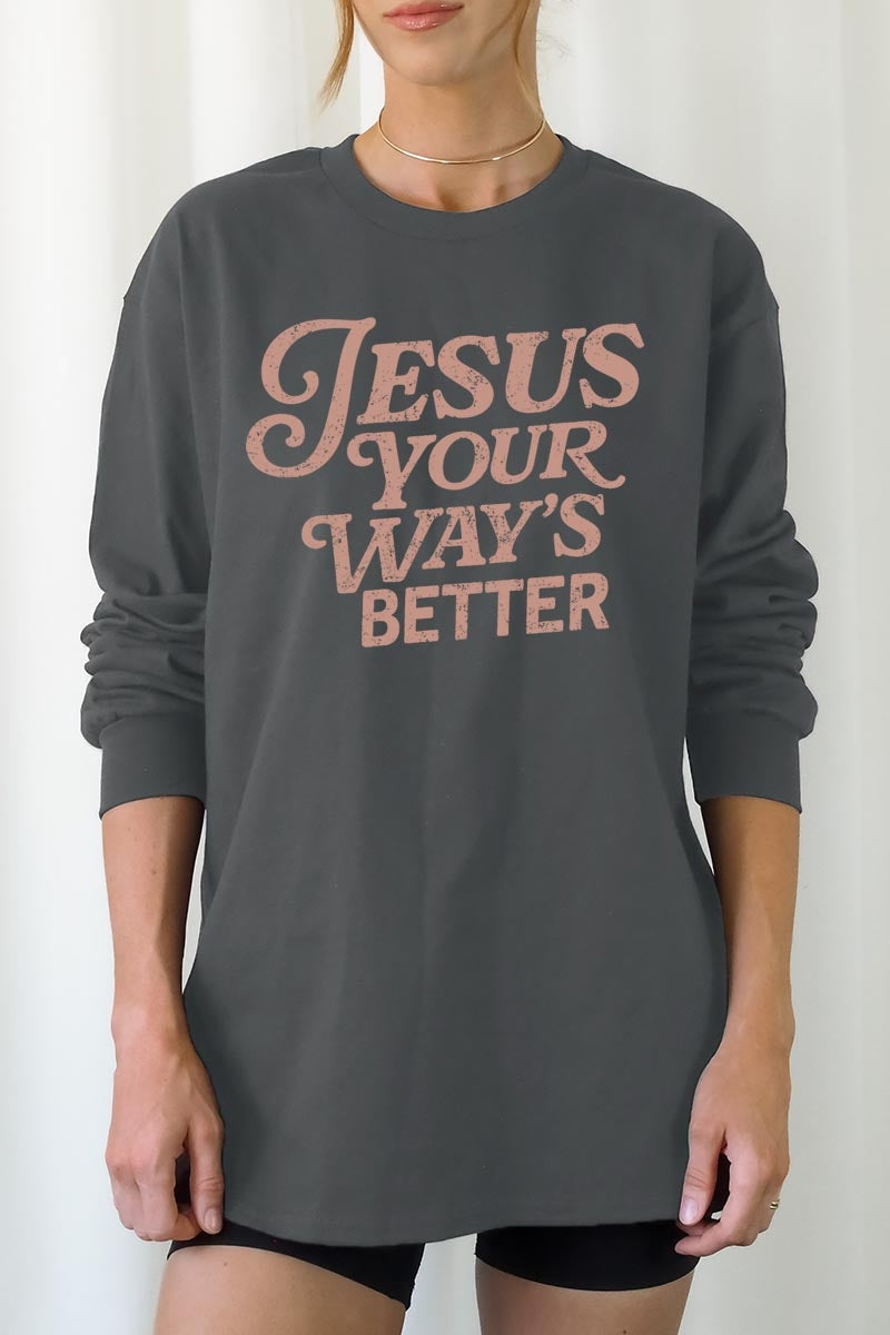 UL240P-E3114 Christian Graphic Plus Long Sleeve Tee $17