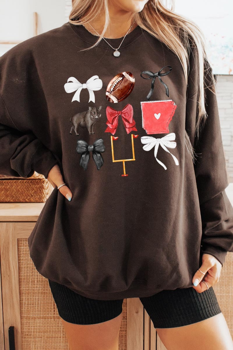 UL180-E3077 Arkansas Football Graphic Sweatshirt $20