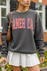 UL180-E3468 God Bless USA Graphic Sweatshirt $20