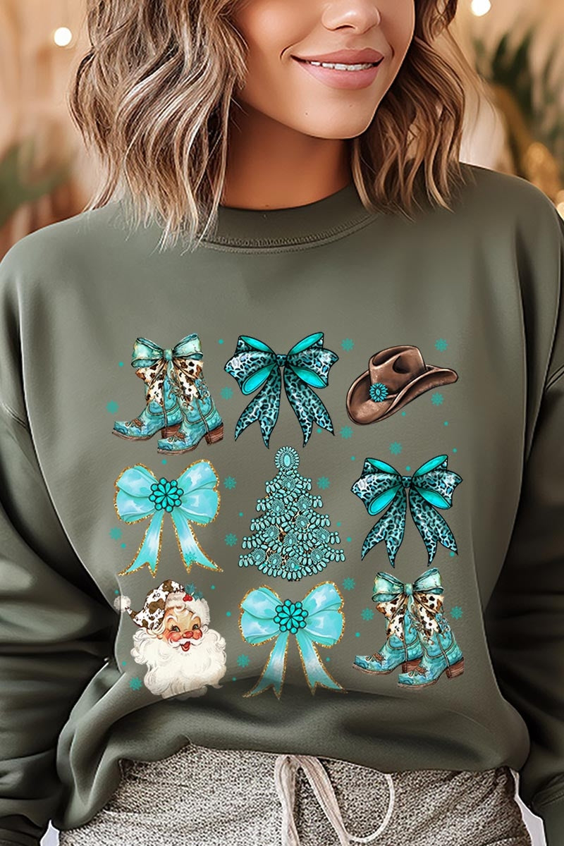 UL180-E3180 Western Christmas Graphic Sweatshirt $20