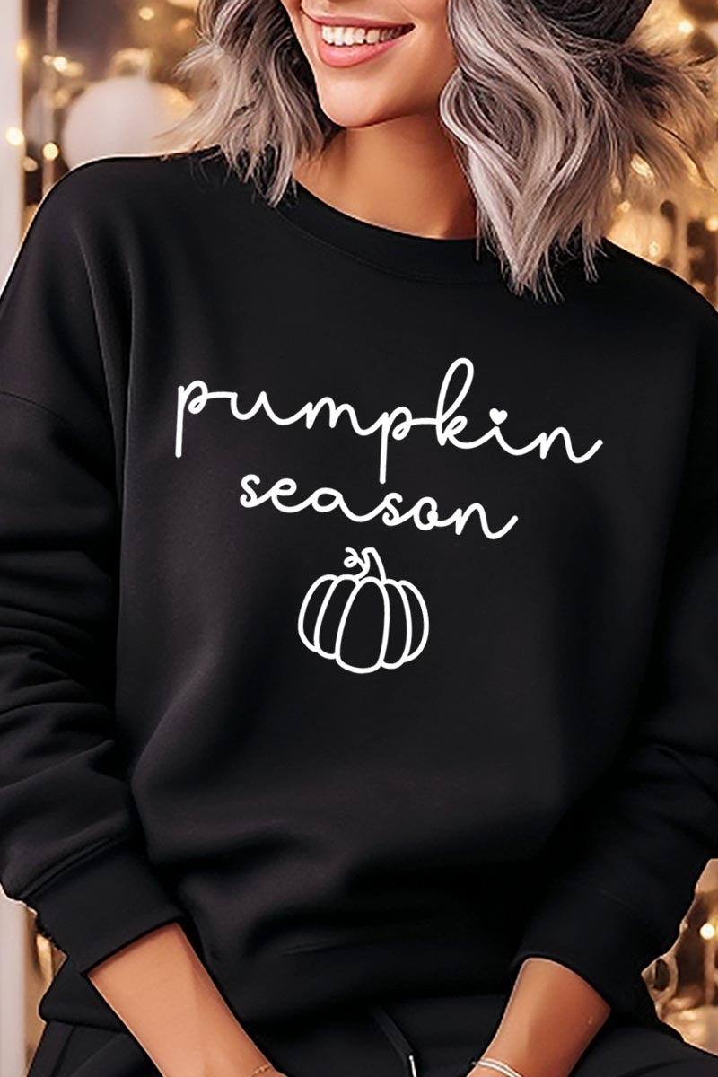 UL180-E3152 Pumpkin Season Graphic Sweatshirt $20