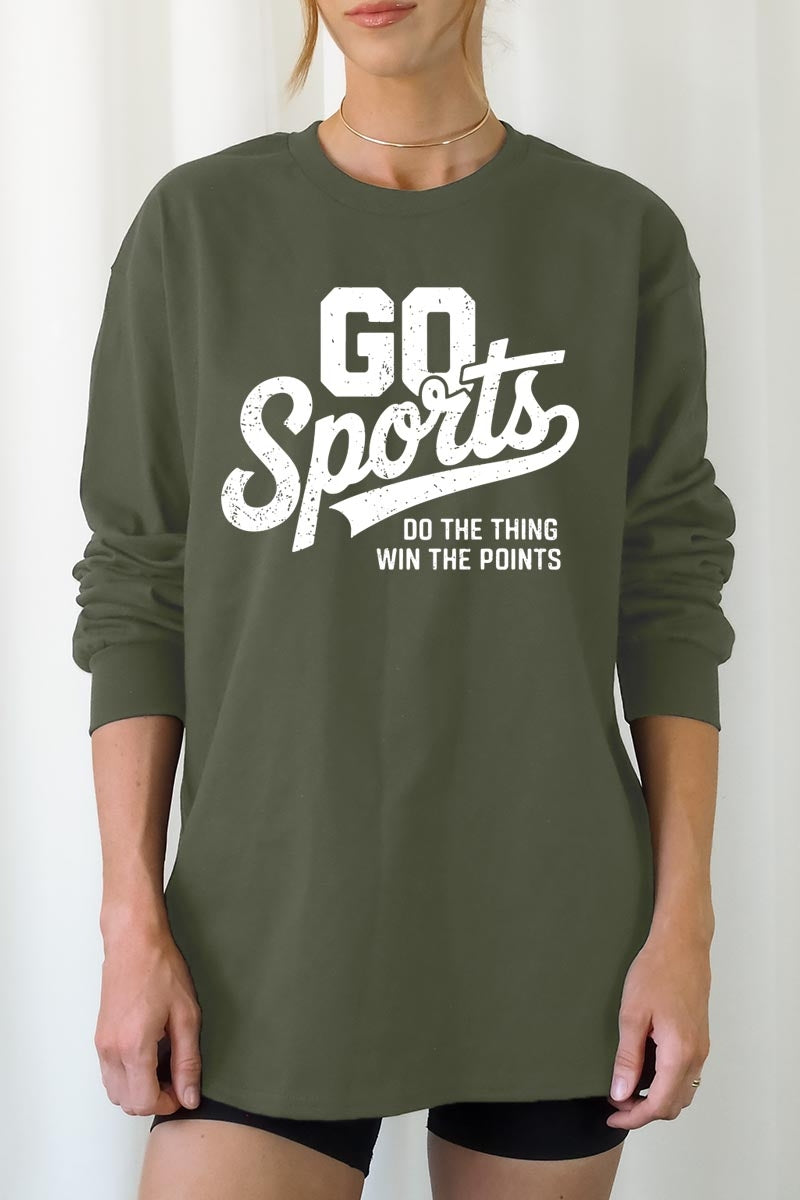 UL240-E3103 Go Sports Graphic Long Sleeve Tee $13.75