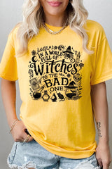 5000-E3139 In a World of Witches Graphic Heavy Cotton Tee $9