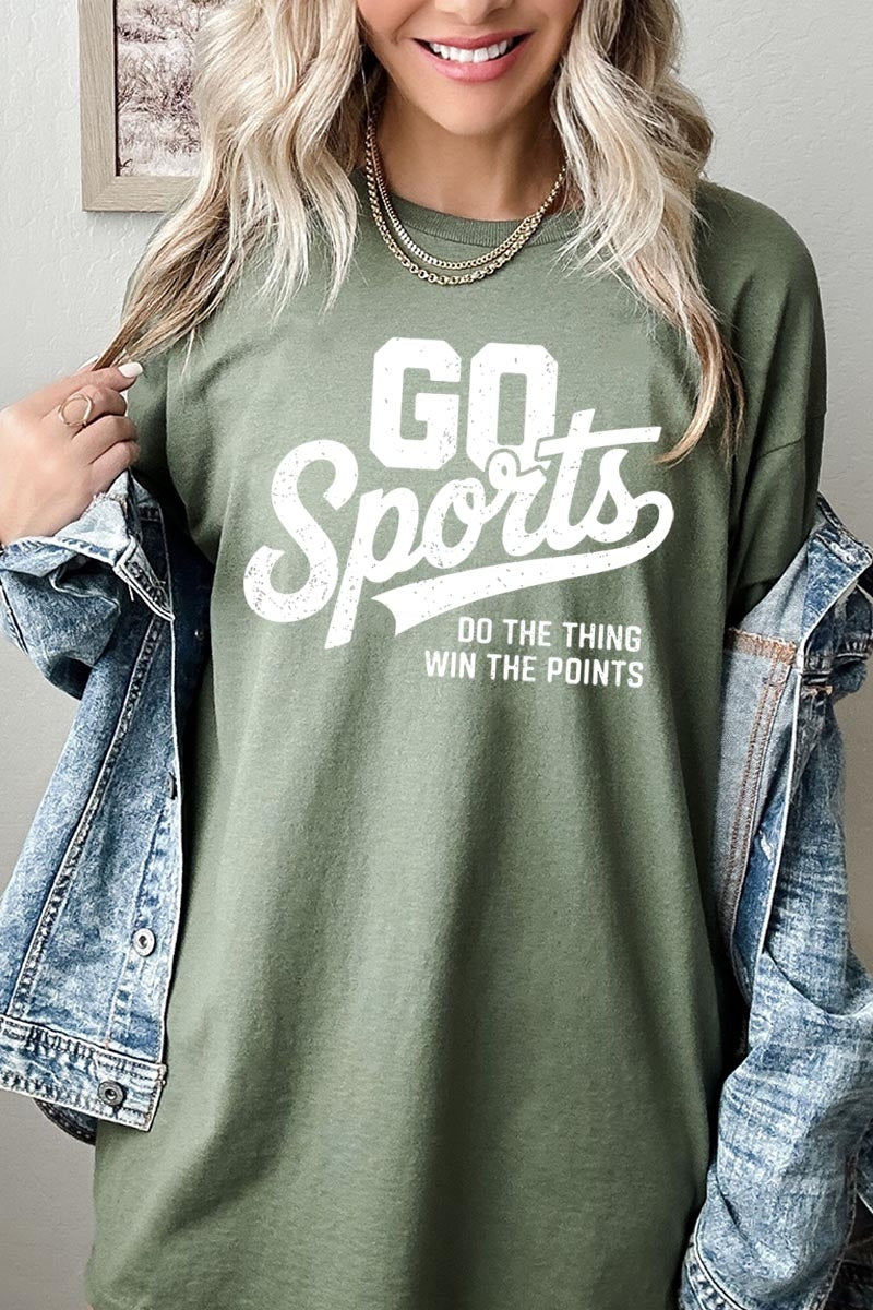 5000-E3103 Go Sports Graphic Heavy Cotton Tee $9