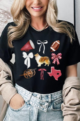US3001P-E3079 Texas Football Graphic Plus Tee $16