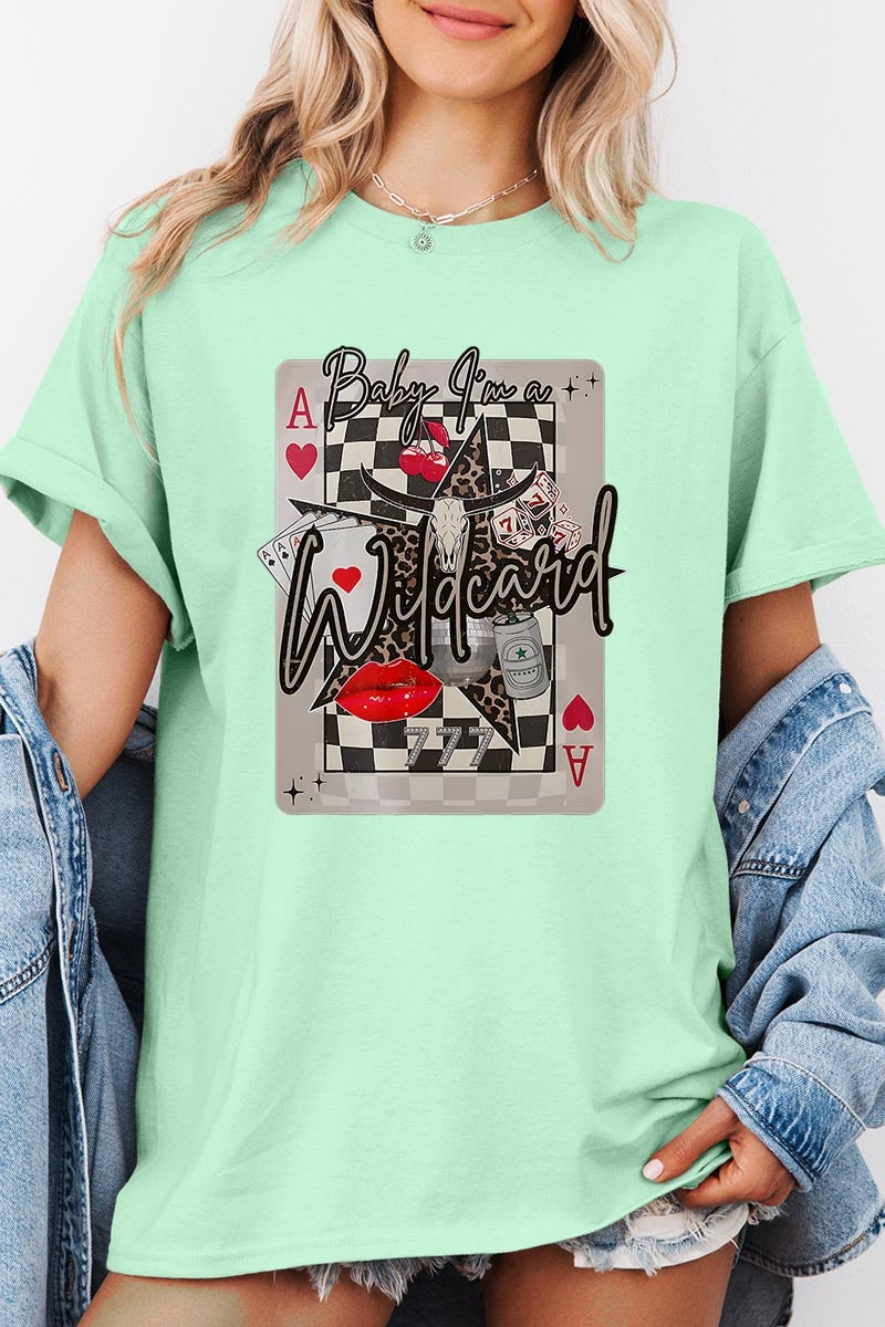 5000-E3099 Retro Wildcard Graphic Heavy Cotton Tee $9