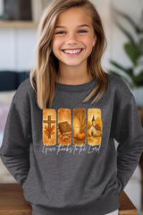 UL180B-E3169Z Give Thanks To The Lord Kids Graphic Sweatshirt $20