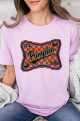 US3001P-E3144 Itu2019s pumpkin time Graphic Plus Tee $16