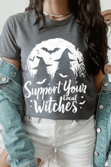 US3001-E3161 Local Witches Halloween Graphic Tee $12.5