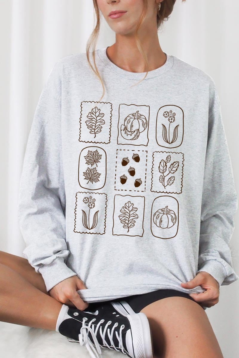 UL240-E3101 Autumn Graphic Long Sleeve Tee $13.75