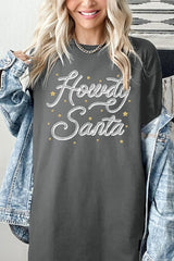 5000-E3199 Howdy Santa Graphic Heavy Cotton Tee $9