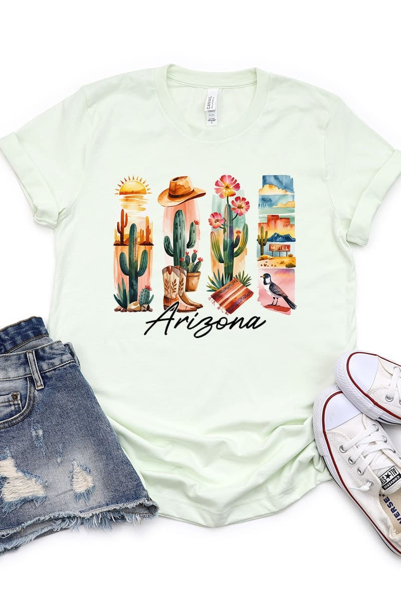 US3001P-E3061AZ Arizona State Brushstroke Graphic Plus Tee $16